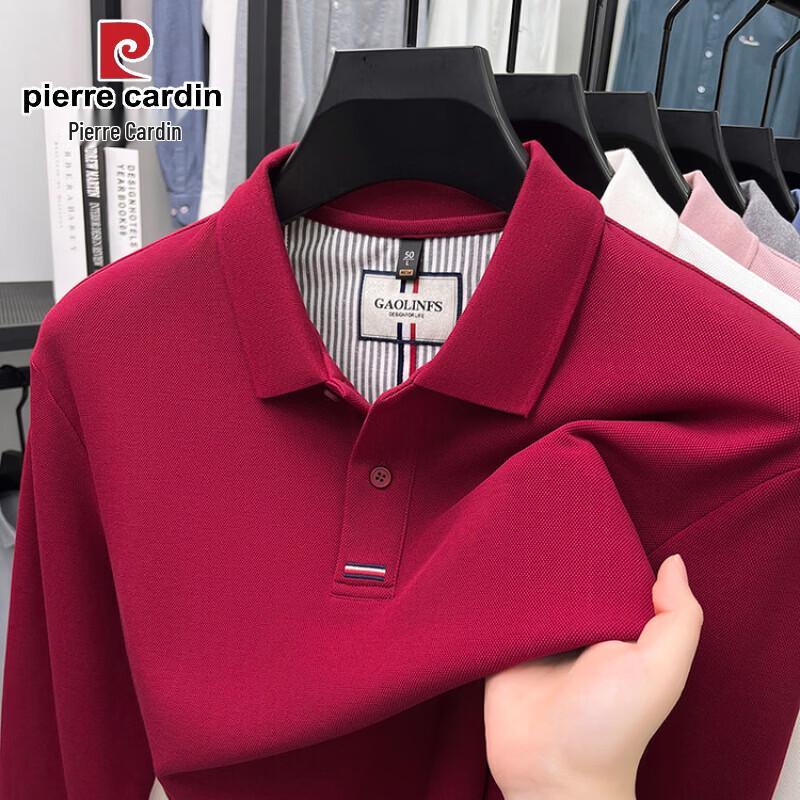 Pierre Cardin Men's Pure Cotton Long Sleeve Polo Shirt