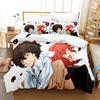 Set de lenjerie de pat Anime Bungo Stray Dogs Băieți Fete Twin Queen Size Husă de pilota Față de Pernă Pat Copii Adulti Moda Textile de casaextile