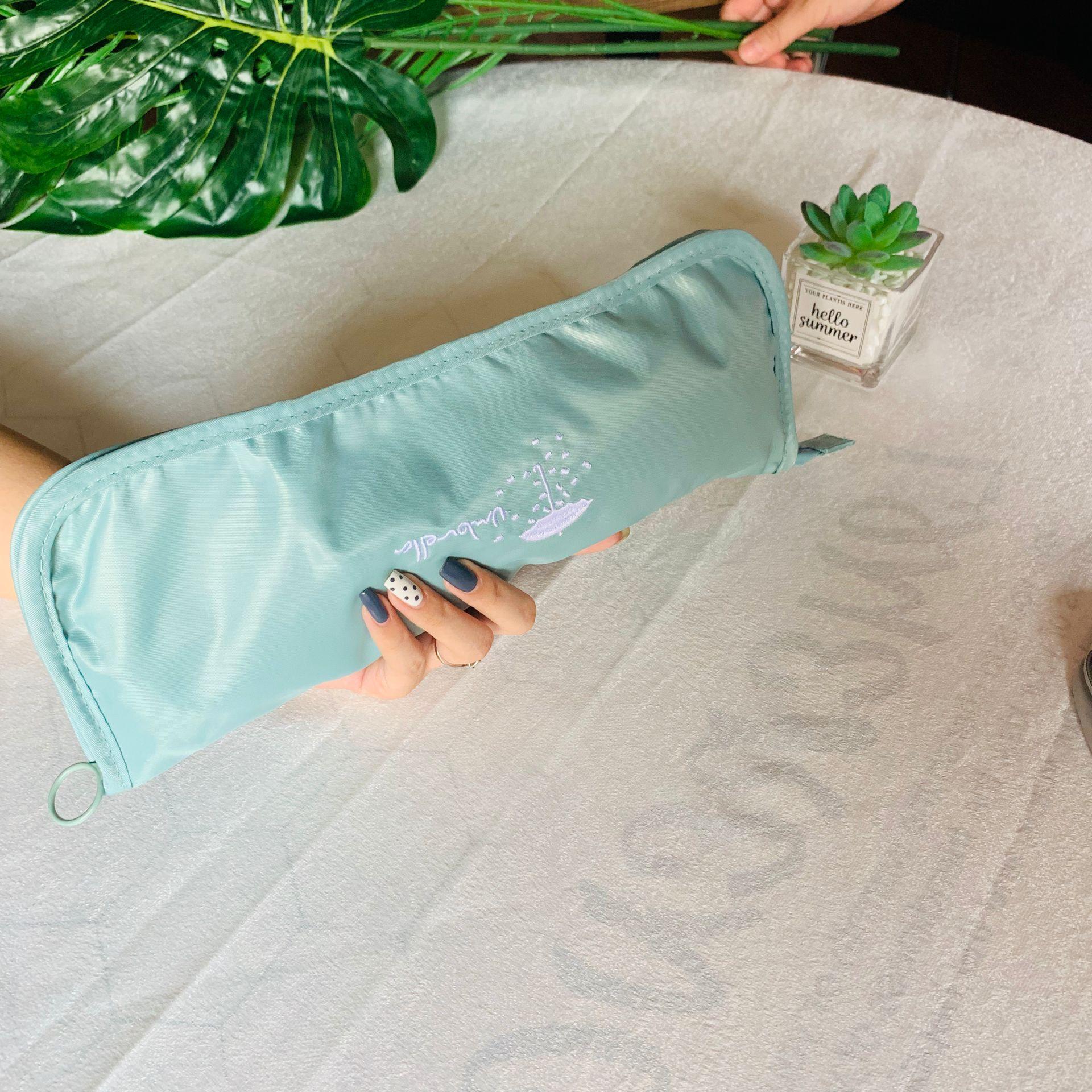 

Korean-Style Absorbent Umbrella Storage Bag - Waterproof, Moisture-Proof, Portable, and Foldable for Car Use. небесно-голубой