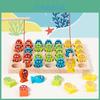 Wooden Fishing Playset With Magnetic Fish And Letters Educational Toy For Toddlers