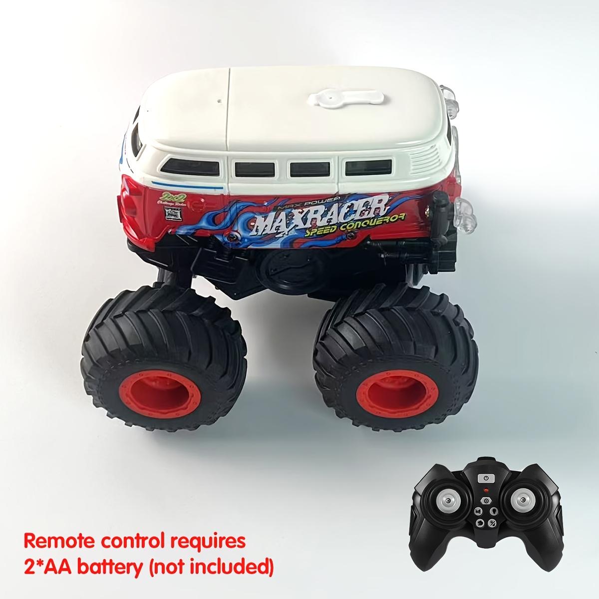 

Монстр-трак, Школьный автобус Машинка на радиоуправлении, 1:20 Внедорожный РУ Трюковой Автобус, 2,4 ГГц Внедорожный Вращающийся на 360° Монстр-Трак Игрушки, Музыка, Светодиодные Фонари