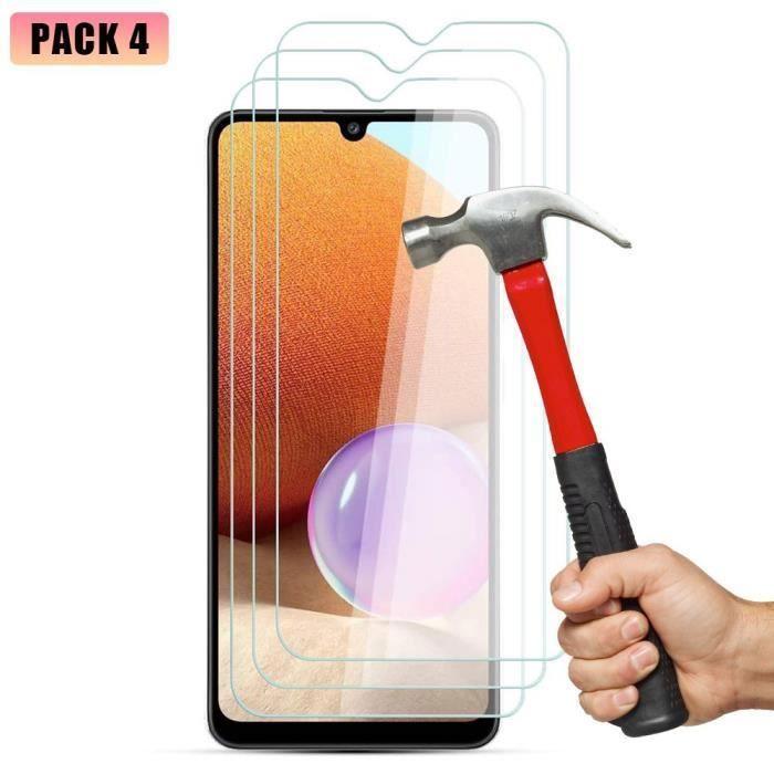 Verre trempé - PROSHOP - pour Samsung A32 4G - Anti rayure - Résistance 9H - Pack de 4 Films Vitre