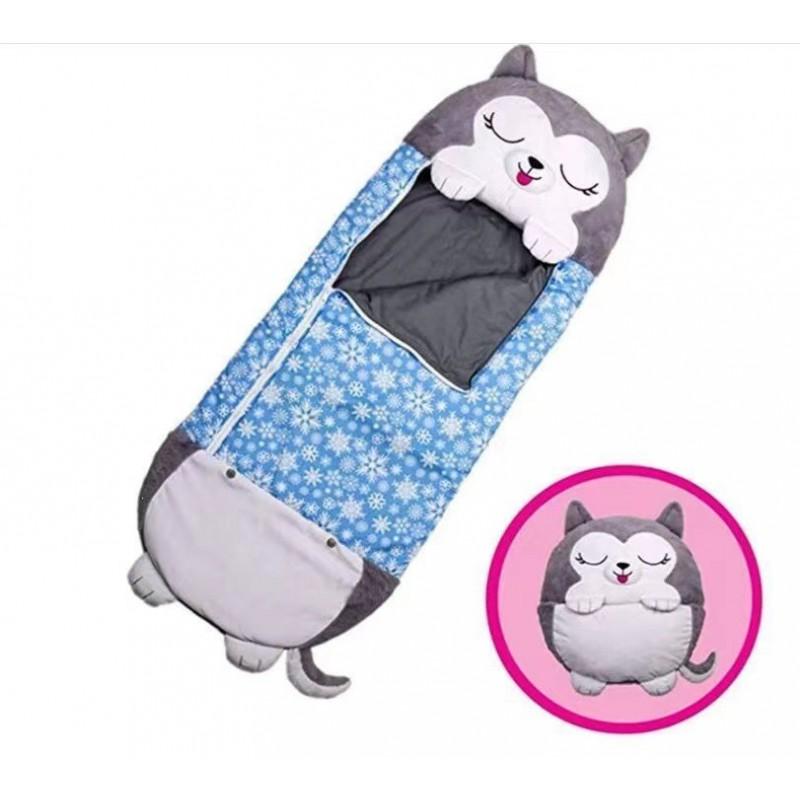 Kids Foldable Anti-Kick Sleep Bag Cartoon Animal Nap Blanket Pillow