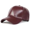 Spring and Autumn style middle-aged and elderly men's baseball cap with leather insulation and sun shading duckbill cap