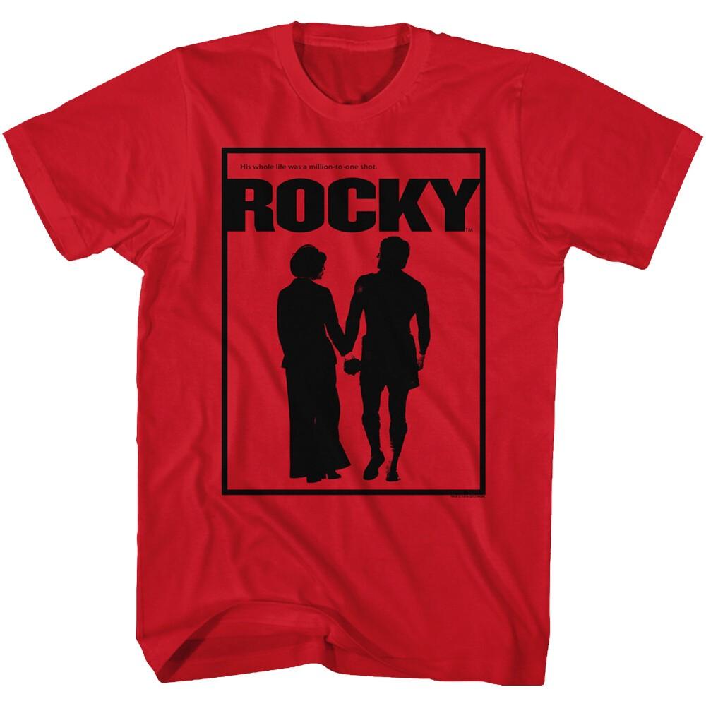 

Rocky Balboa Mens New T-Shirt Original Movie Poster in Red Cotton Sizes SM5XL Unisex T-Shirt XL