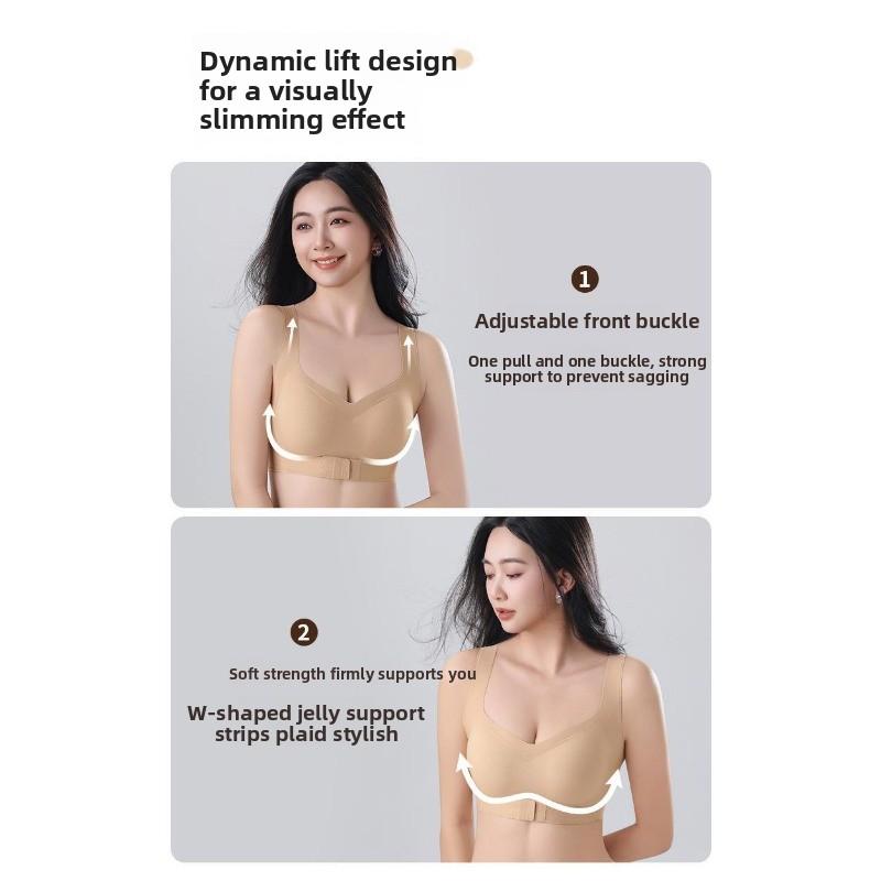 Invisible Posture-correcting Underwear with Front Clasps for Pulling and Gathering To Correct Hunchback. Breathable and Shaping Beauty Back Bra.