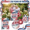 De Mensen 1776-2026 Vlag Memorial Day Patriottisch 0e Verjaardag 0 Jaar Verenigde Staten Binnen Tuindecoratie (0 JAAR)