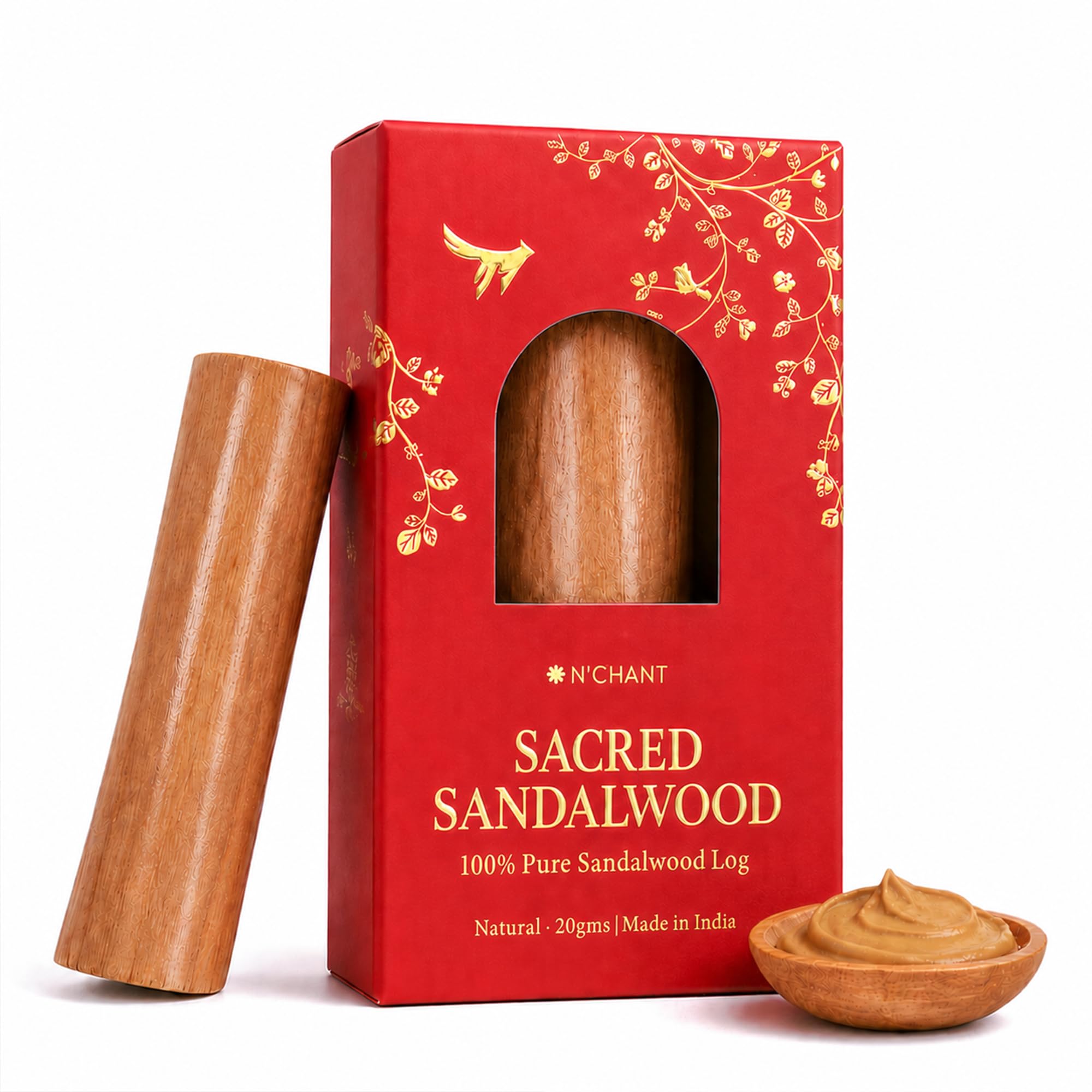 N`CHANT 100% tīra Maisoras sandalkoka baļķis