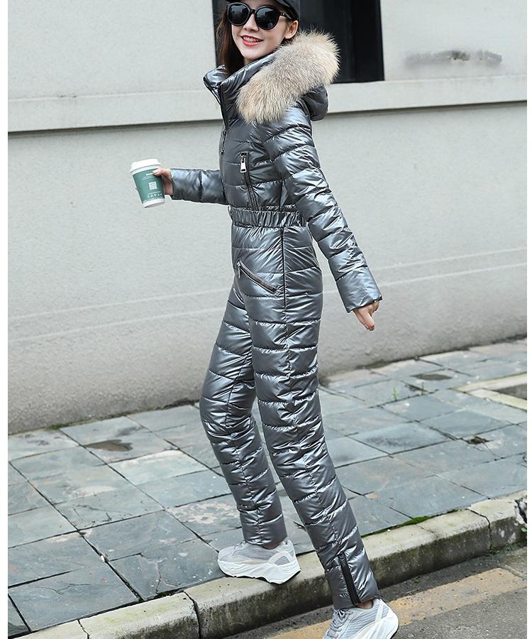 Abrigo Mono Acolchado de Algodón para Mujer Invierno con Capucha Brillante Cortavientos Impermeable Parkas Abrigo Cálido Ropa Exterior 6 Colores