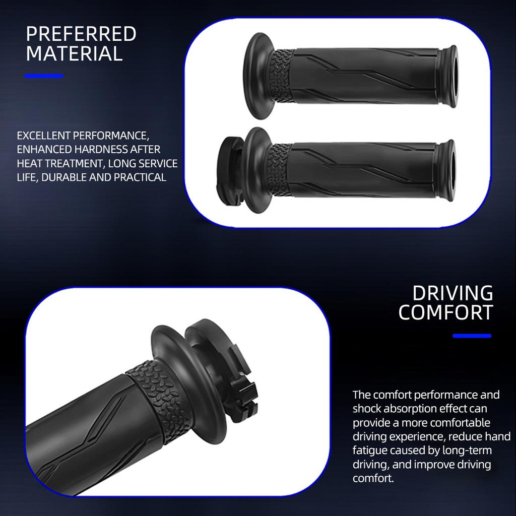 7/8" 22mm Motorrad Griffe Gummi Gel Griff mit Lenkerendenstopfen für Honda Kawasaki Yamaha Ducati Suzuki BMW Vespa Aprilia