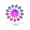 New Colorful Rainbow Alloy Fingertip Gyro Decompression Creativity Finger Spinners Hand Fidget Small Toys