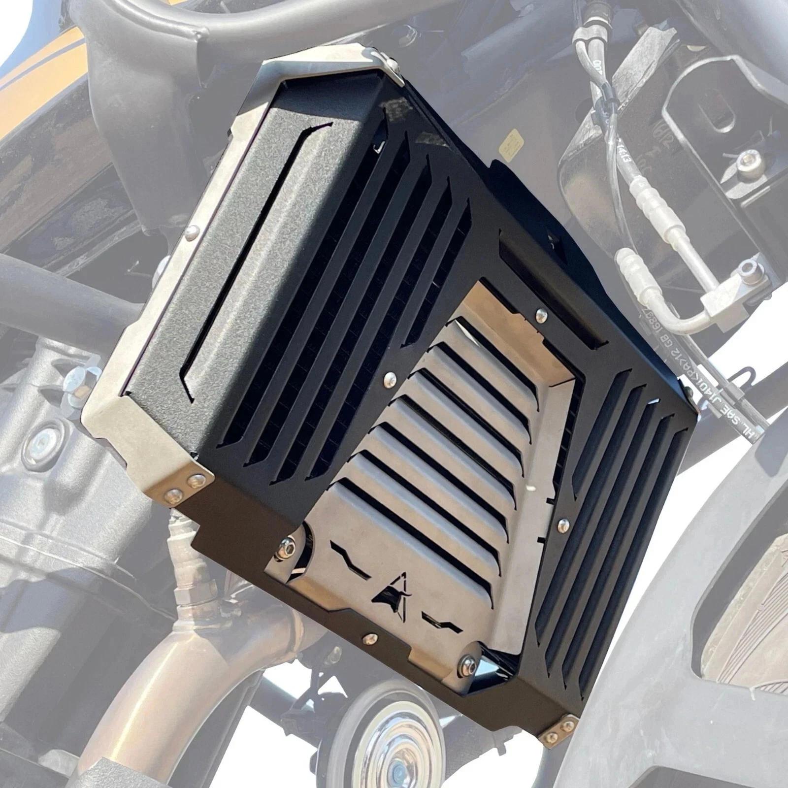 Radiator Guard fits Royal Enfield Himalayan 450 | Black - Silver