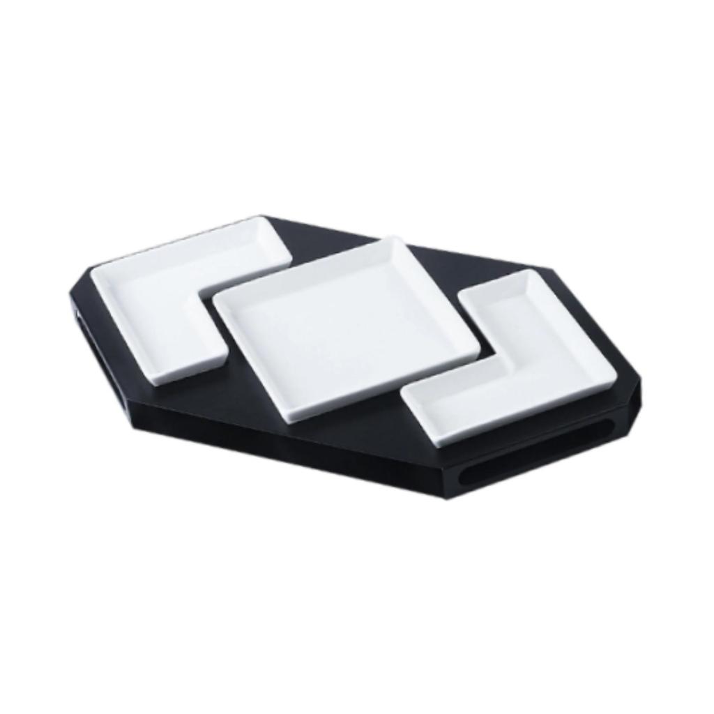 for Holiday Parties in The Living Room, This Serving Plate with Dividers Is A Versatile Appetizer