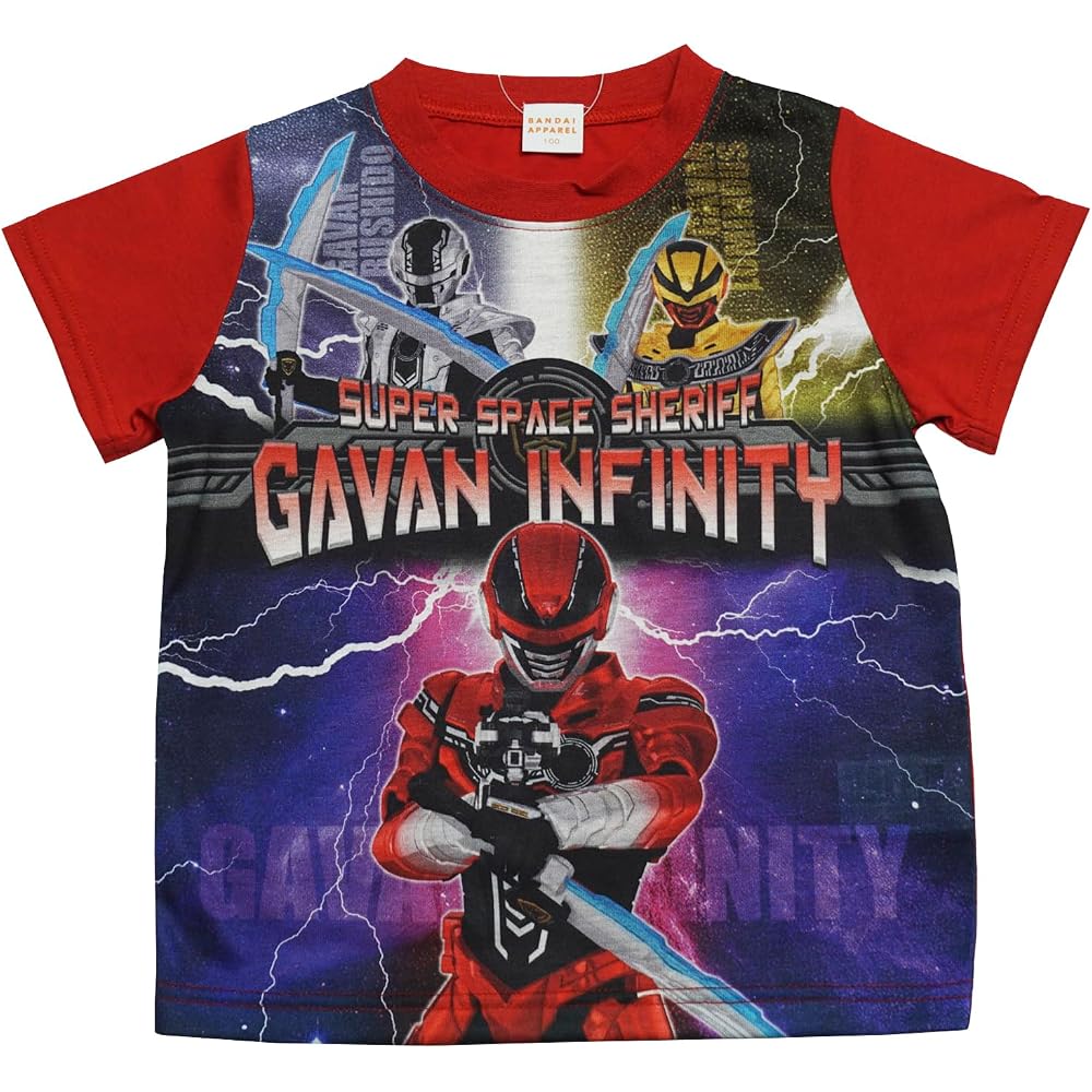 2026 Summer Super Space Sheriff Gavan Infinity Polyester Jersey Panel PT Short Sleeve T Shirt BAN...
