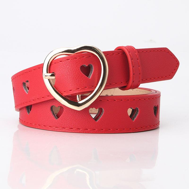 

The New Heart-shaped Hollowed-out Belt Without Perforation Is A Versatile and Sweet Choice for Ladies and A Decorative Belt for Girls Woolen Dresses 2.4 Width 105 Length