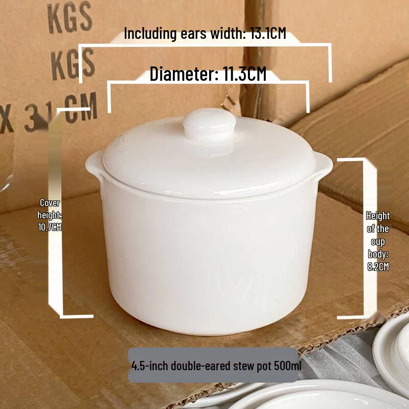 Zhaoran Double-Ear Ceramic Stew Pot