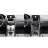 Carbon Fiber Interior Parts for Honda Accord 03-07: Steering Wheel, Window Lifters, Center Console, and Instrument Panel.