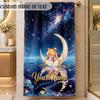 Beach TowelSailor Moon Custom Name Text Personalized Soft Towel for Beach Pool Indoor Home Decor Gift