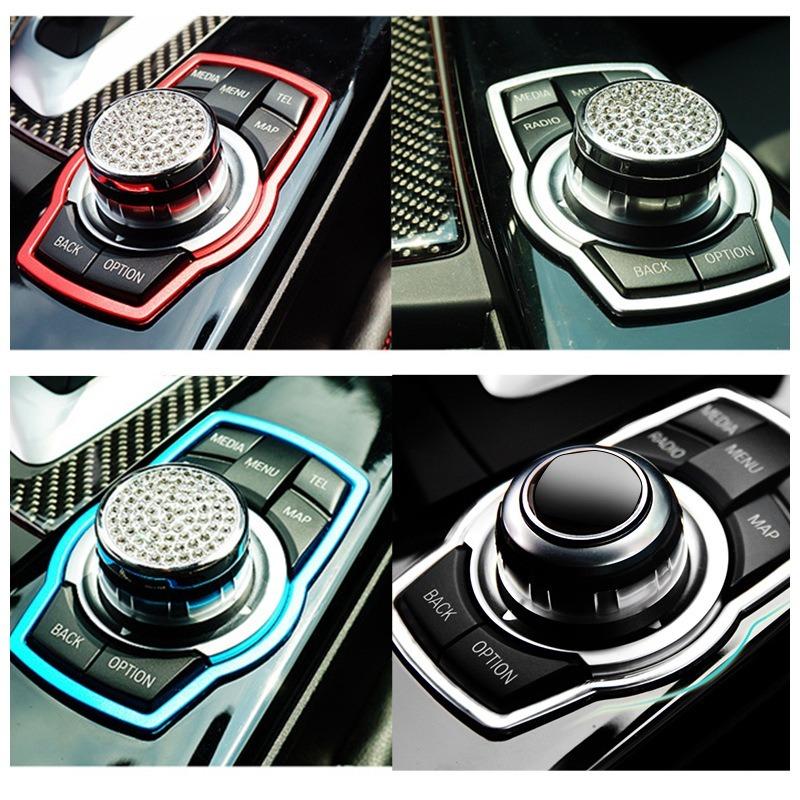 Car Multimedia Buttons Cover Molding Trim Car Accessories Interior for BMW 1 3 4 5 7 Series X1 X3 X4 X5 X6 E81 E87 F30