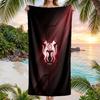 Stade Rennais FC Stampa Asciugatura Rapida Telo da Spiaggia Microfibra Assorbente Portatile da Viaggio Asciugamano da Nuoto
