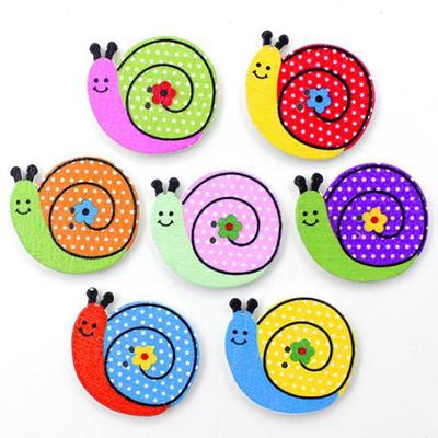 50pcs Lovely Sewing Cartoon Animal Elphant Dog Scrapbooking 2 Holes Wood Buttons