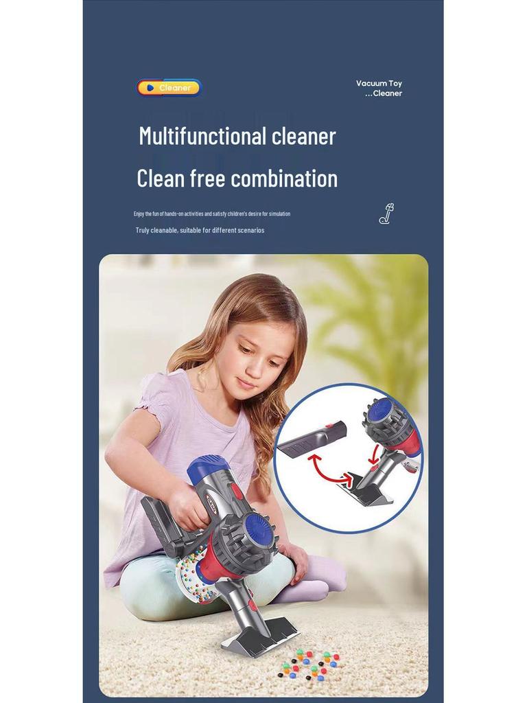 Kids' Electric Play Vacuum Cleaner Set - Interactive Cleaning Toys