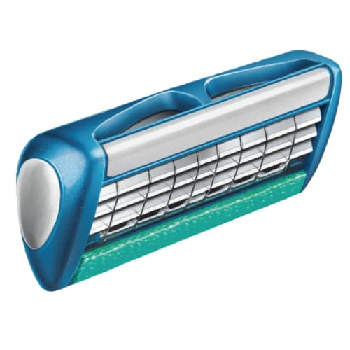 Schick Schick Protector Three 3 Blade Holder (Includes 2 Replacement Blades) Razor Razor Shaving Shaving Men's Micro Safety Wire Replacement Blade (1