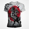 Vintage Samurai Ink Wash Graphic T Shirts For Men Women 3d Printing Short Sleeve Mens Tee Top Streetwear T shirt Tee
