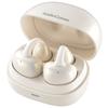 OHM AudioComm True Wireless Earphones, Ear Cuff Type, Pearl White  OHM Electric HP-W620N-W 03-3195