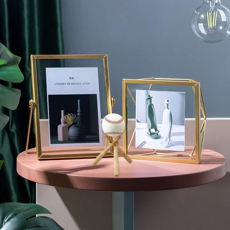 Підставка для бейсболу Підставка-тримач для бейсболу Дерев'яна основа Підставка для м'яча Тримач для дисплея М'яч не входить