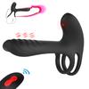 Vibrerende Cock Ring Dual Penis Ring Med Tunge Klitoral Stimulator For Par Sterkere Ereksjon Forsterkende Vibratorer Sexleketøy