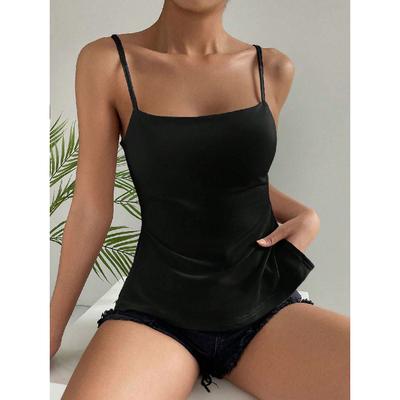 Νέο Καλοκαιρινό Casual Ταμπεραμέντο Στενή Γραμμή Σέξι Αμάνικο Τοπ με Τιράντες Ευέλικτο Τοπ Στράπλες Γυναικείο