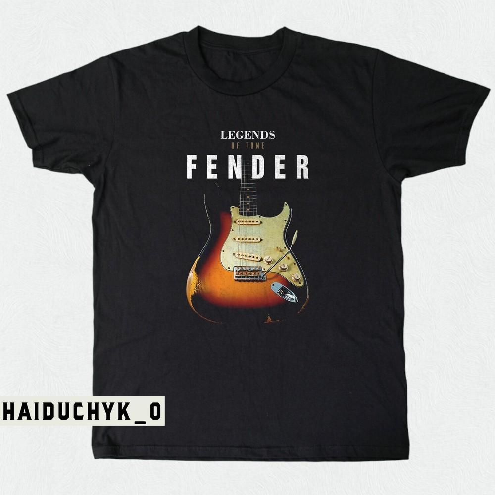 Fender Legends Of Tone Unisex Black T-shirt S-5XL Unisex T-Shirt XXL