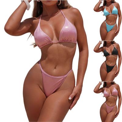 Women's Color Two,piece Bikini Swimsuit/sports Swimwear