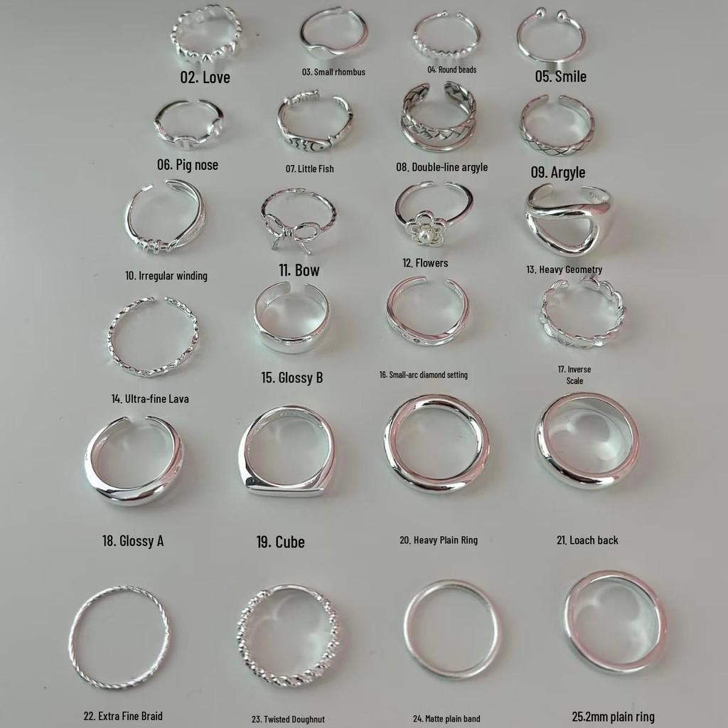 Women's High-End Light Luxury Sterling Silver Ring - Non-Fading, Versatile Index Finger Accessory
