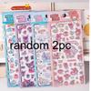 4Pcs Cute  3D Ease Stickers Animation Kuromi My Melody Decals Diy Laptop Phone Scrapbook Diary Fridge Decor Itemation Sticker