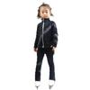 LIUHUO Children's Figure Skating Suit: Fashionable Black Diamond-Accent Pants and Training Costume