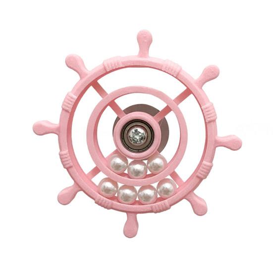 

Parrot Spinner Rattle Toy Wheel Cockatiel Bird Cage Toy Enrichment Wheel Interactive Spinning for Budgies Conure рожевий