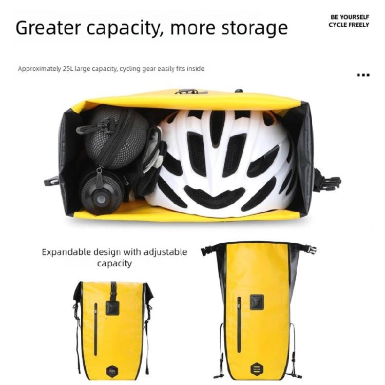 Road Bike Rear Carriers Bag Double Side Bicycles Saddles Bag 25L Large Capacity Panniers Bag for Grocery Long Trip
