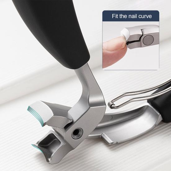 Nail Clippers for Thick Nails Heavy Duty Toenail Clippers with Collection Box Wide Wide Jaw Opening Fingernail Clipper for Seniors