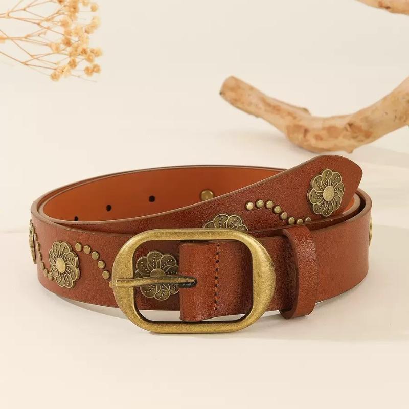 New Best-selling Belts Women's Riveted Metal Accessories Trendy and Fashionable Belts Punk Street Fashion Trend Jeans