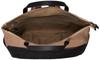 Laissez-Faire 2-Way Canvas & Leather Bag, Cross Canvas and Cowhide Leather, 01.BK