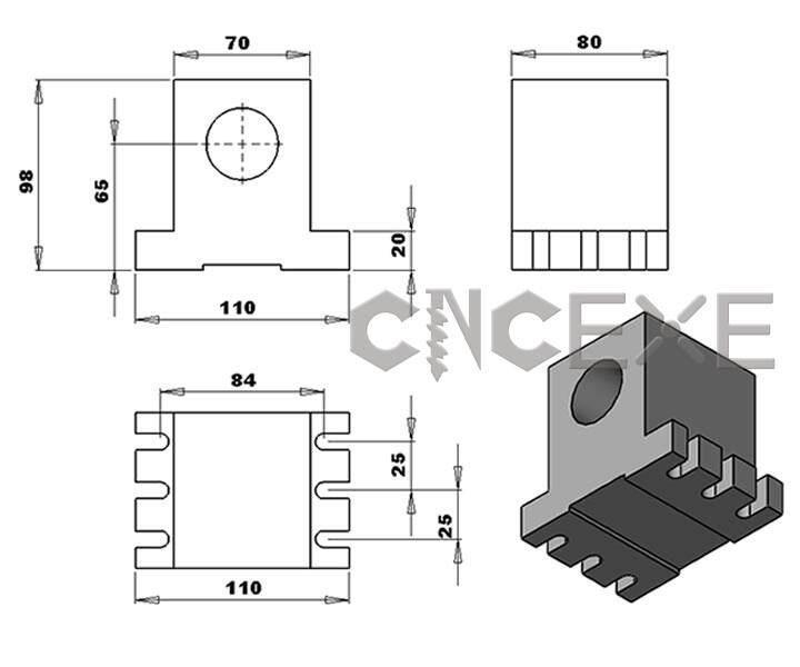 CRA068 CNC 4th Axis Rotary Dividing Head with 3/4 Jaw 100 Chuck & 86 Stepper Motor (4:1 Ratio)