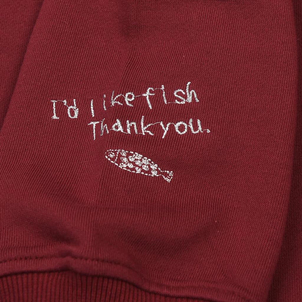 Kusguru Japan Mini Fleece BK204 Women's Sweatshirt, Red,