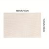 4/6pcs Light Luxury Wood Grain Texture Linen Placemat Waterproof Oil Resistant Easy to Clean Dining Table Decoration