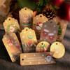 50pcs DIY Wrapping Supplies Xmas Decoration Christmas Labels Gift Wrapping Kraft Tag Hang Tags