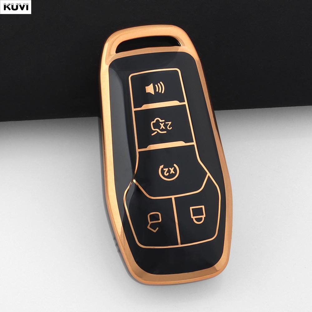 5 Button Smart Tpu Car Key Case Cover Shell Fob Holder For Ford Fusion Mondeo Mustang F 150 Explorer Edge