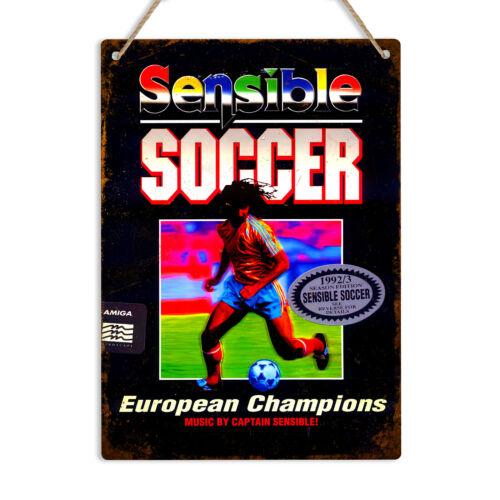 

Sensible Soccer Vintage Metal Sign Amiga Game Art Wall Plaque Retro Gamer GiftAluminum 20x30cm（7.8x11.8inch）