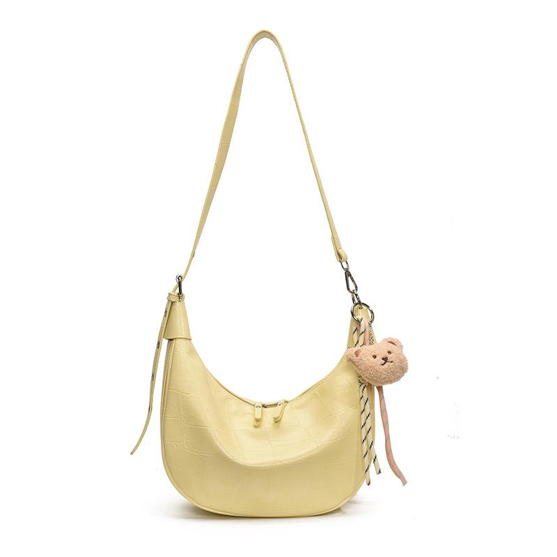 Retro Simple Dumpling Small Bag 2025 New Korean Version Fashionable Simple Niche Design Single Shoulder Messenger Commuter Bag