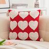 Valentine's Day Embroidered Heart-Shaped Pillow Cover Cojines Cute Tufted Tassel Throw Cushion Cover Headboard Pillowcases